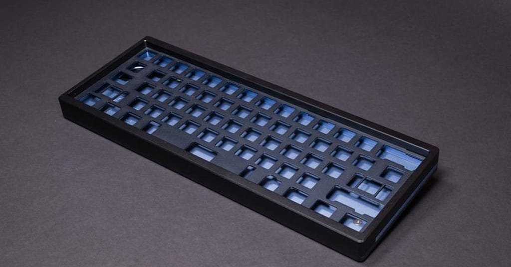 Angled view of the best 60 mechanical keyboard, the ultra-premium 60% KeyCult No.1/60 Rev.1