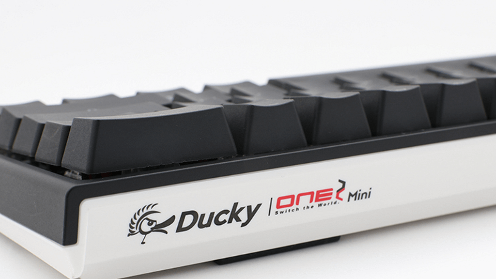 Ducky branding on back side of the small form factor One 2 Mini